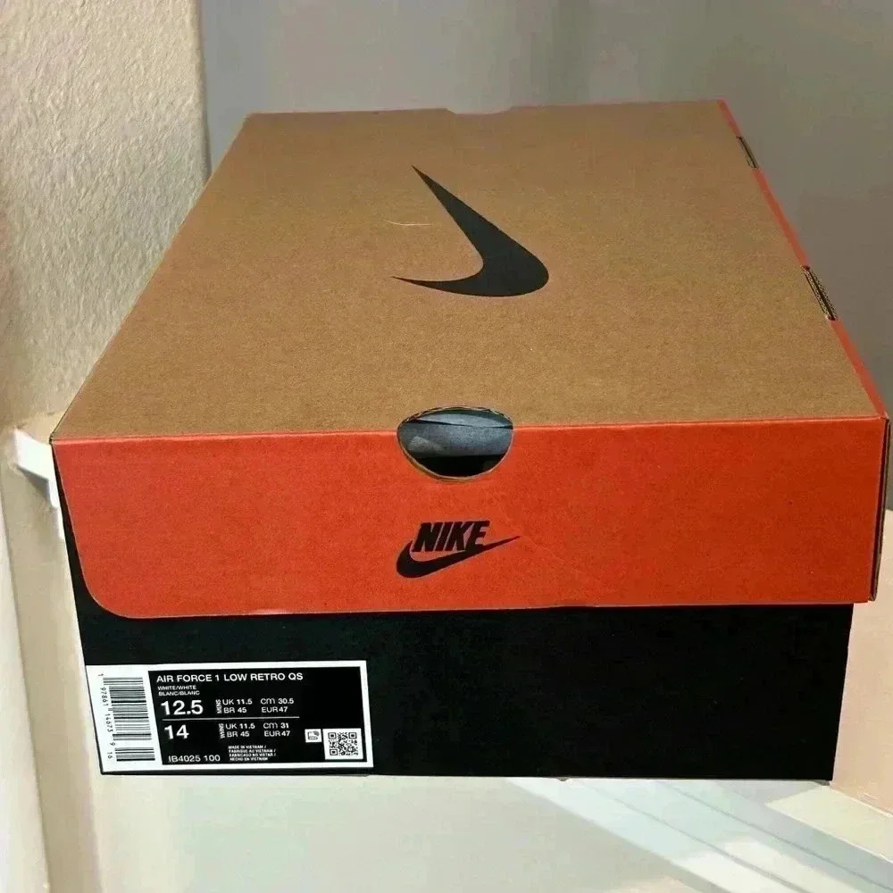 Nike Air Force 1 AF1 Halloween White Jason Voorhees Mask - Size 12.5 Men - New - Picture 10 of 10